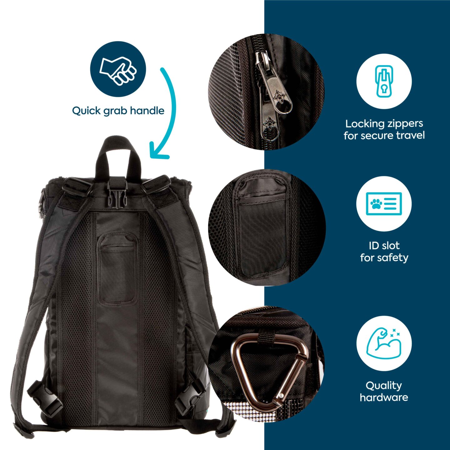 Deluxe™ Pet Carrier + Backpack - Sherpa